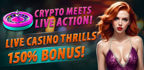 0.CRYPTO LIVE CASINO WELCOME BONUS